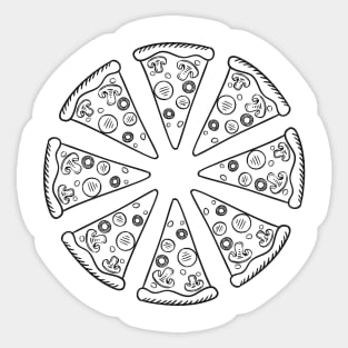 Pizza T-Shirt Sticker